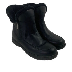 Blondo Aqua Protect  Black Leather Winter Double Sided Zipper side 7